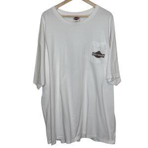 2007 Sturgis Harley Davidson 20th Anniversary White 3x Pocket T-Shirt